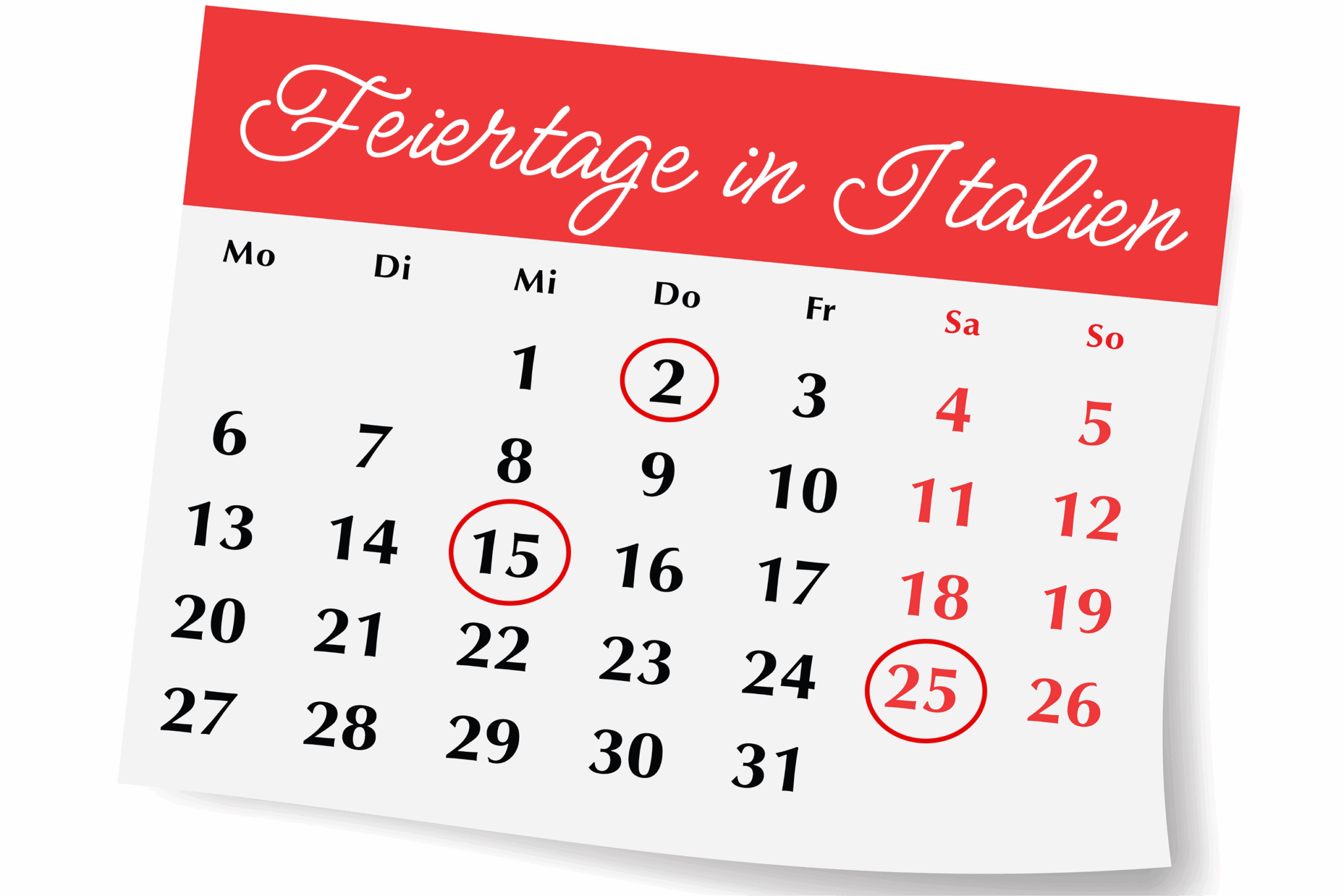 Feiertage In Italien 2022