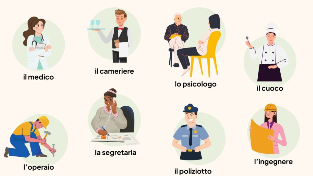 berufe auf italienisch 1