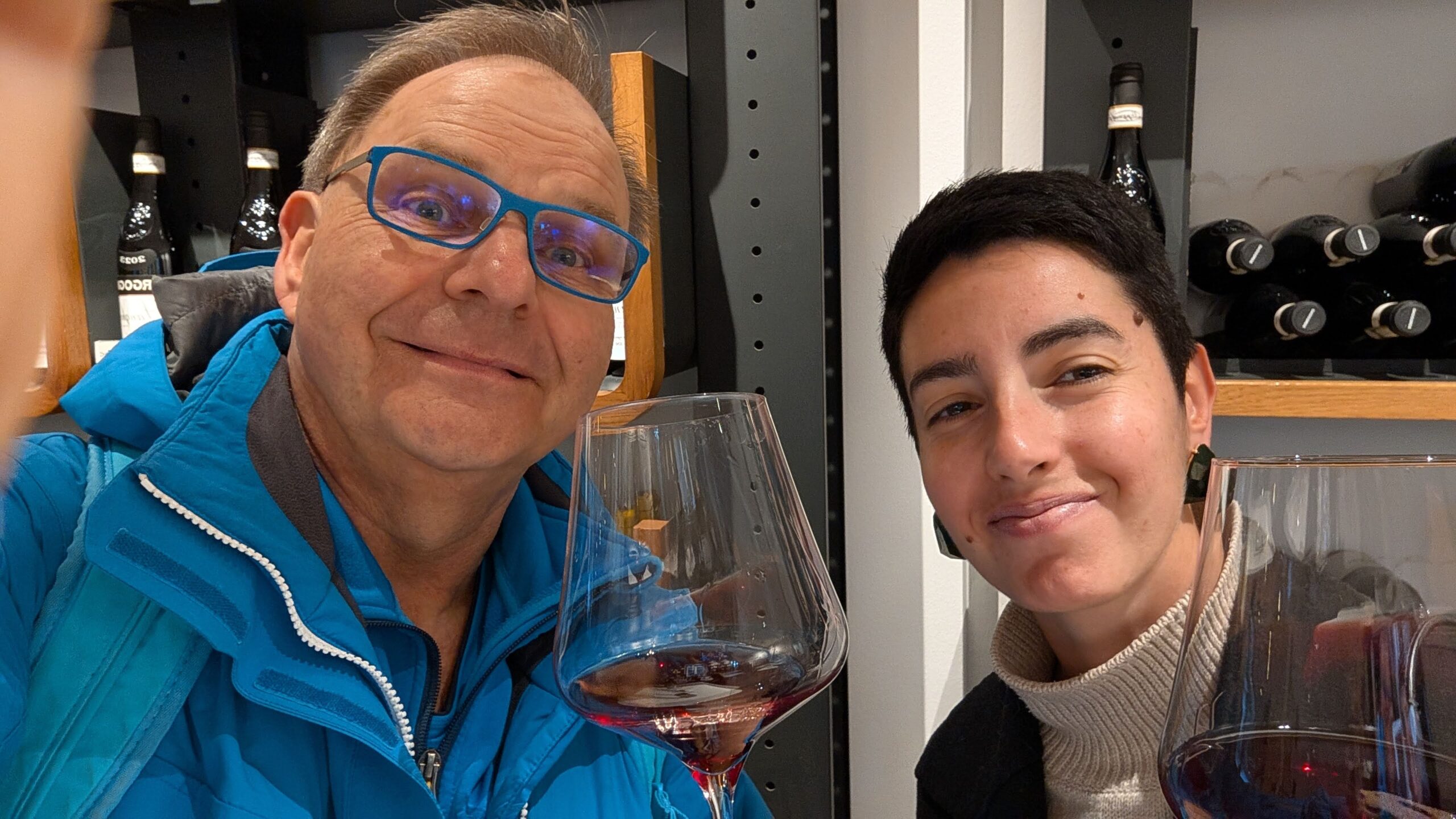 Italienischlehrer mit Schüler in Italien